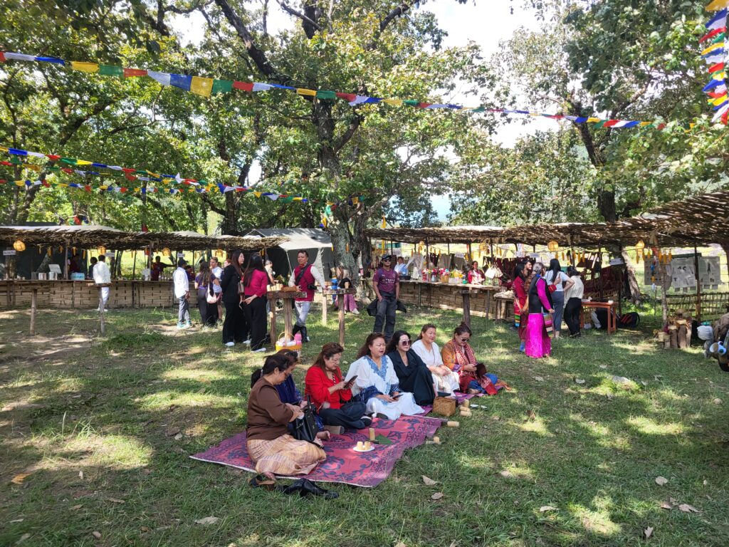 Visitors enjoying the Duhumbi Heritage Fair tales of Northeast
